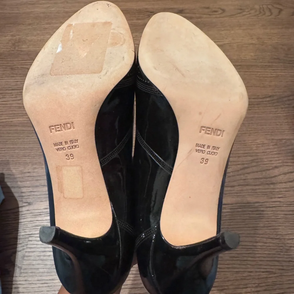 Fendi Patent Black Pumps